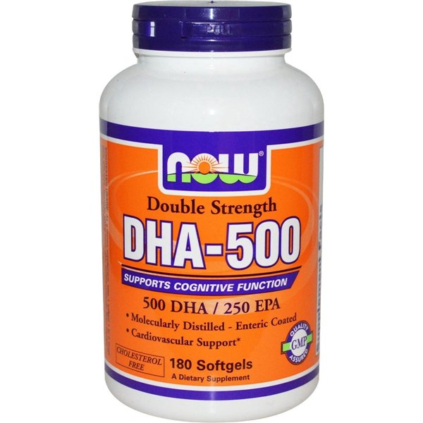 DHA-500, 500 DHA / 250 EPA — 180 мягких таблеток