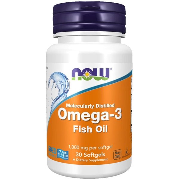 Omega-3 žuvų taukai, molekuliniu būdu distiliuoti - 30 minkštųjų kapsulių