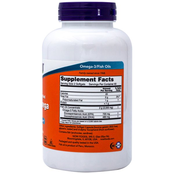 Super Omega EPA Molecularly Distilled - 120 softgels