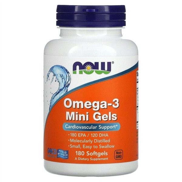 Omega-3 Mini Gels - 180 minkštųjų gelių