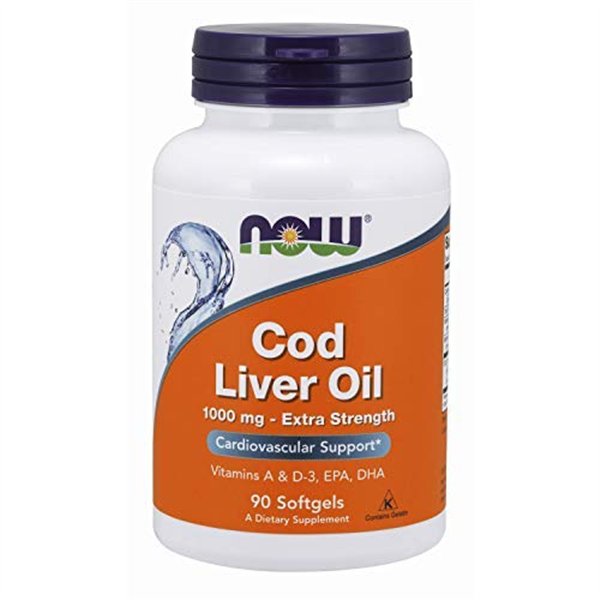 Cod Liver Oil, 1000mg Extra Strength - 90 softgels