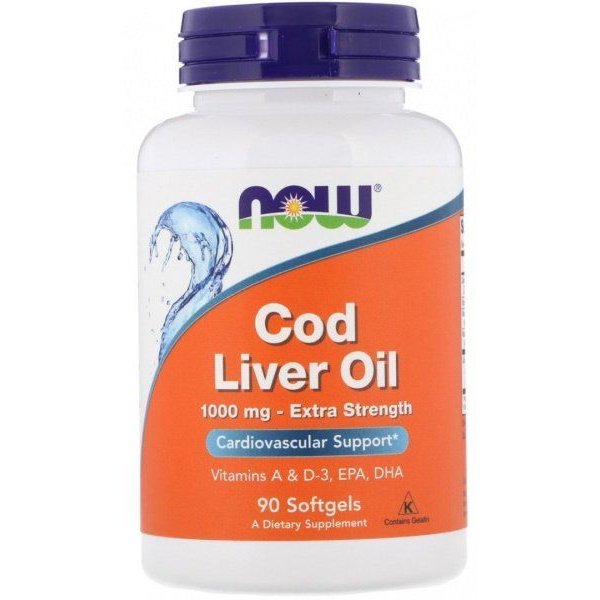 Cod Liver Oil, 1000mg Extra Strength - 90 softgels