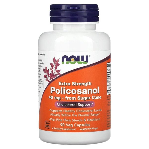 Policosanol, 40mg Extra Strength - 90 vcaps
