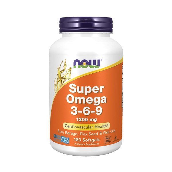 Super Omega 3-6-9, 1200mg - 180 softgels
