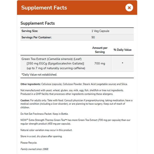 Thermo Green Tea, Extra Vahva - 90 v-kapselia
