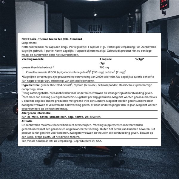 Thermo Green Tea, Extra Strength - 90 vcaps