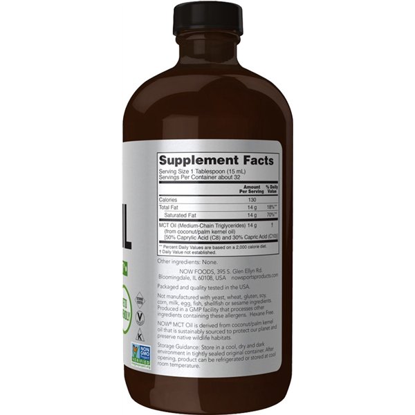 MCT Oil, Pure Liquid - 473 ml.