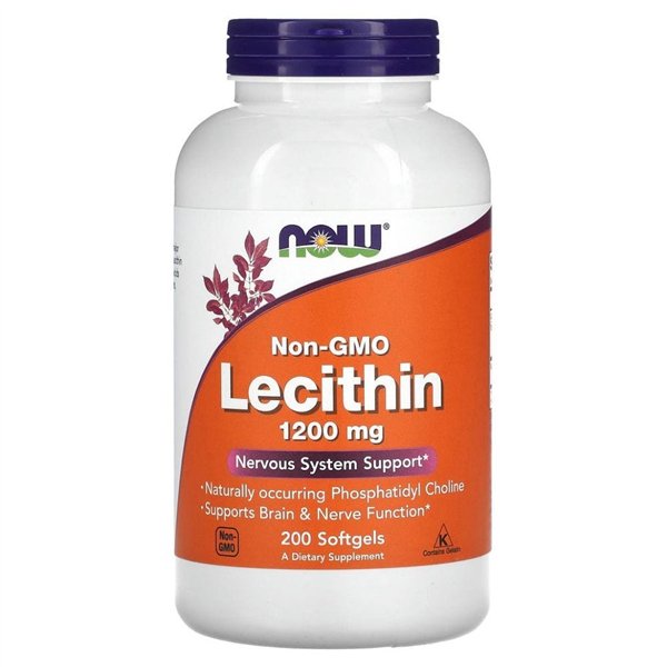 Lecitinas, 1200 mg Be GMO - 200 minkštųjų kapsulių