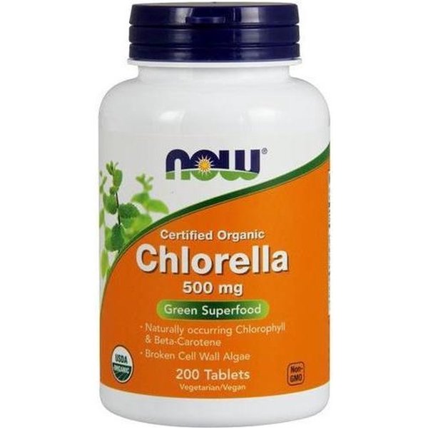 Chlorella, 500 mg - 200 tablettia
