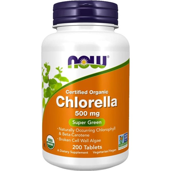 Chlorella, 500 mg - 200 tablettia
