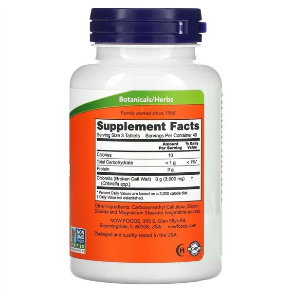 Chlorella, 1000mg - 120 tabs