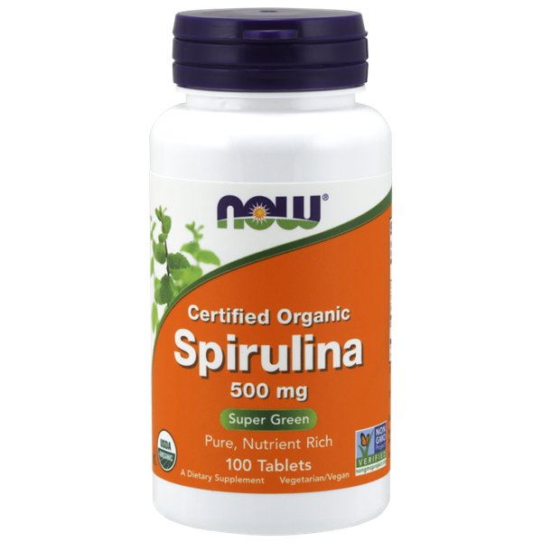Spirulina, 500 mg - 100 tablečių