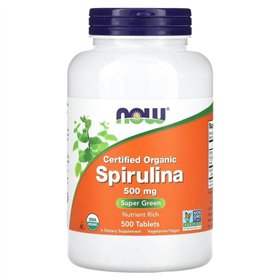 Spirulina, 500 mg - 500 tablečių