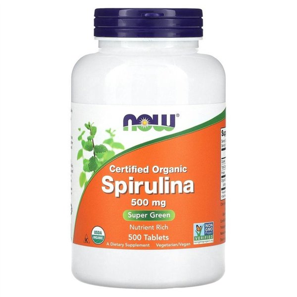Spirulina, 500 mg - 500 tablettia
