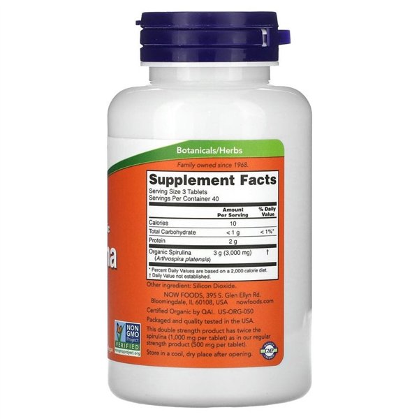  Spirulina, 1000 mg - 120 tablečių