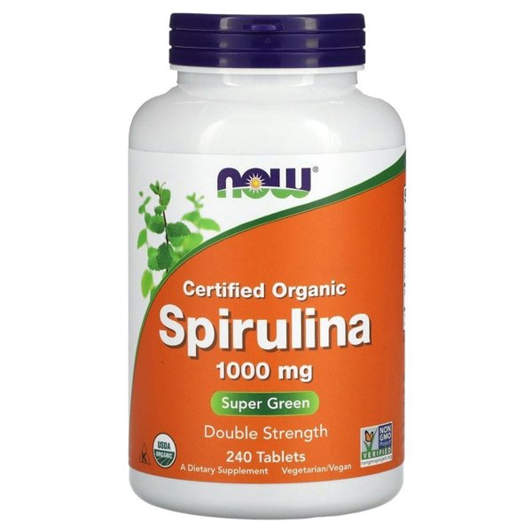 Spirulina, 1000 mg - 240 tablečių
