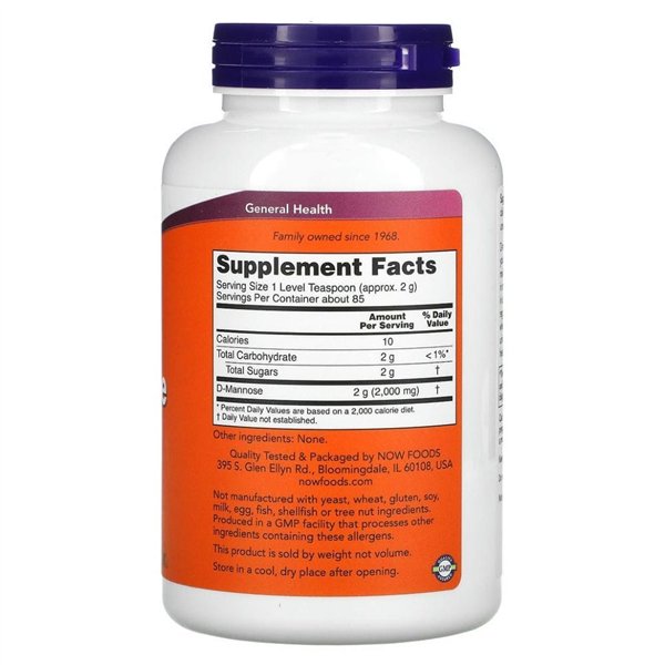 D-Mannose, Pure Powder - 170g