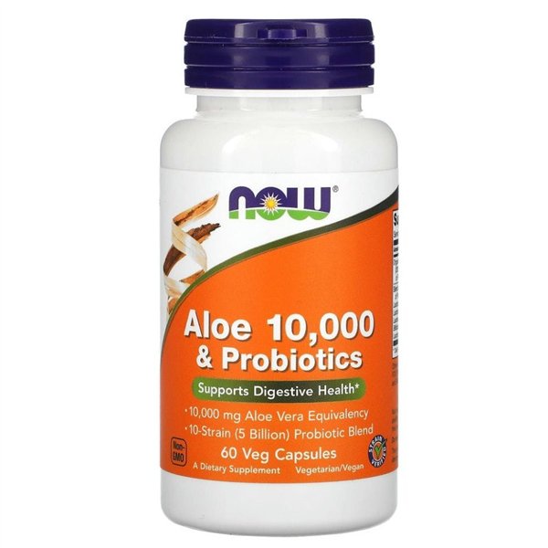 Aloe 10,000 & Probiotics - 60 vcaps
