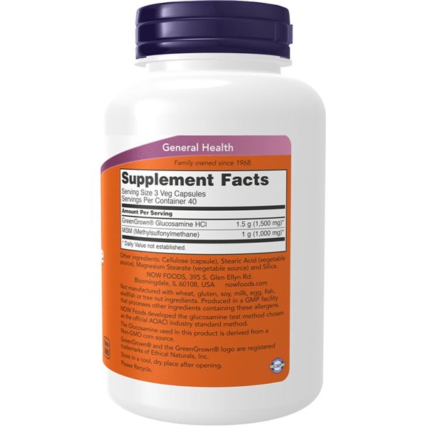 Glucosamine & MSM Vegetarian - 120 vcaps