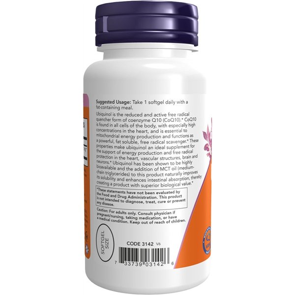 Ubiquinol, 100mg - 60 softgels