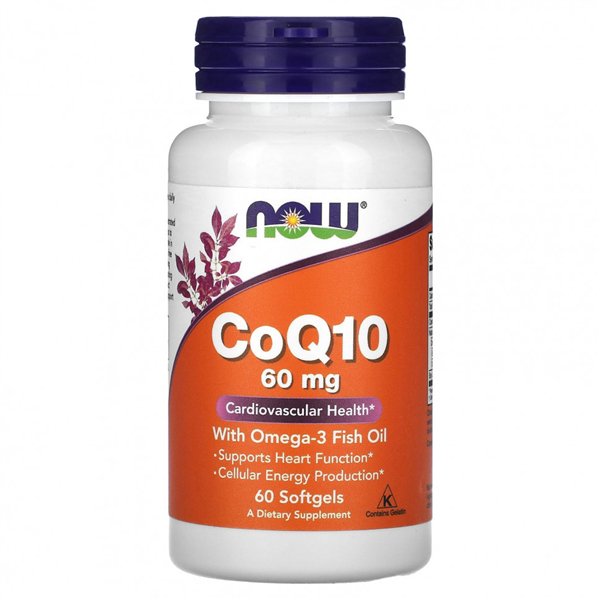 CoQ10 ar Omega-3, 60 mg - 60 mīkstās kapsulas