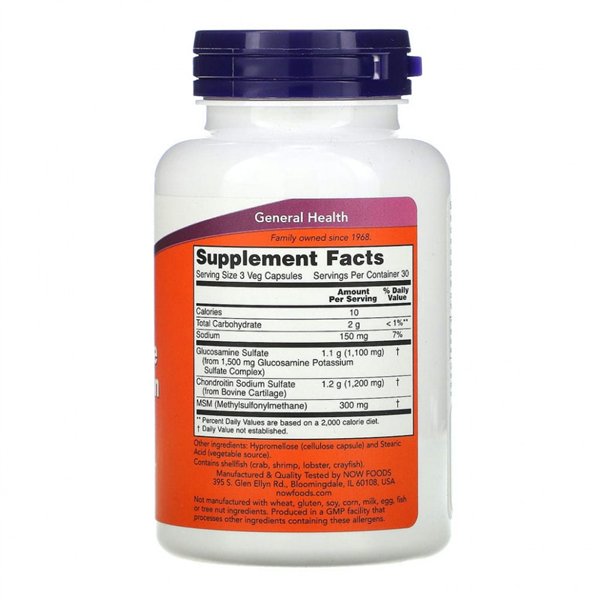 Glucosamine & Chondroitin with MSM - 90 caps
