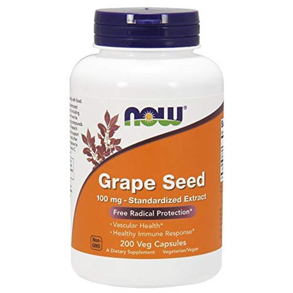 Grape Seed Standardized Extract, 100mg - 200 vcaps
