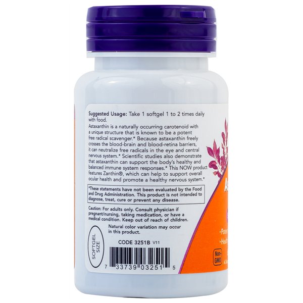 Astaksantinas, 4 mg – 60 vegetariškų minkštųjų kapsulių