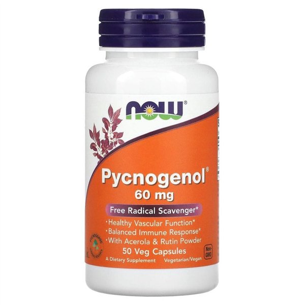 Pycnogenol acerola- ja rutiinijauheella, 60 mg - 50 v-kapselia