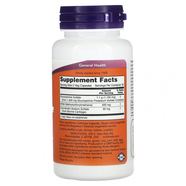 Glucosamine & MSM - 60 vcaps
