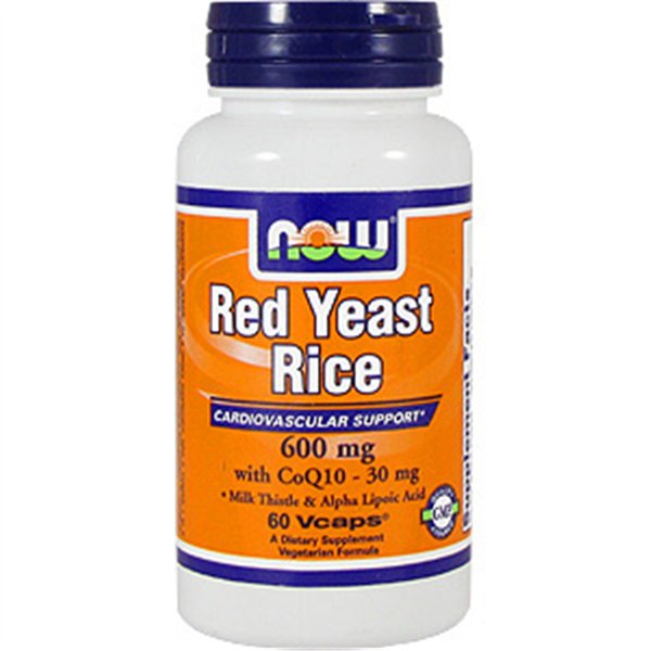 Red Yeast Rice with CoQ10, 600mg - 60 vcaps