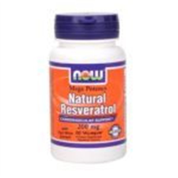 Natūralus resveratrolis su raudonojo vyno ekstraktu, 200 mg - 60 v kapsulių