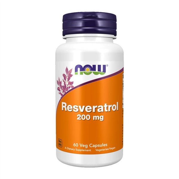 Natural Resveratrol with Red Wine Extract, 200mg - 60 vcaps