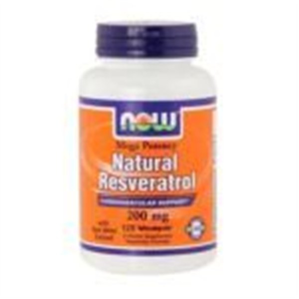 Natural Resveratrol with Red Wine Extract, 200mg - 120 vcaps