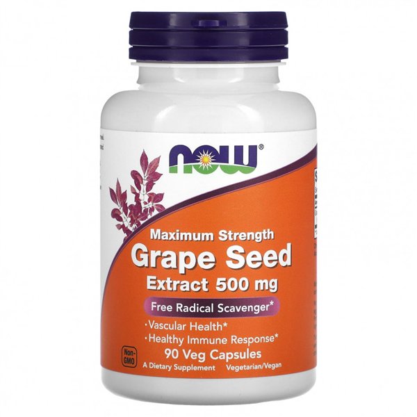 Grape Seed Extract, 500mg Maximum Strength - 90 vcaps