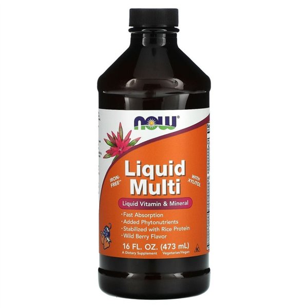 Liquid Multi, Wild Berry (Iron Free) - 473 ml.