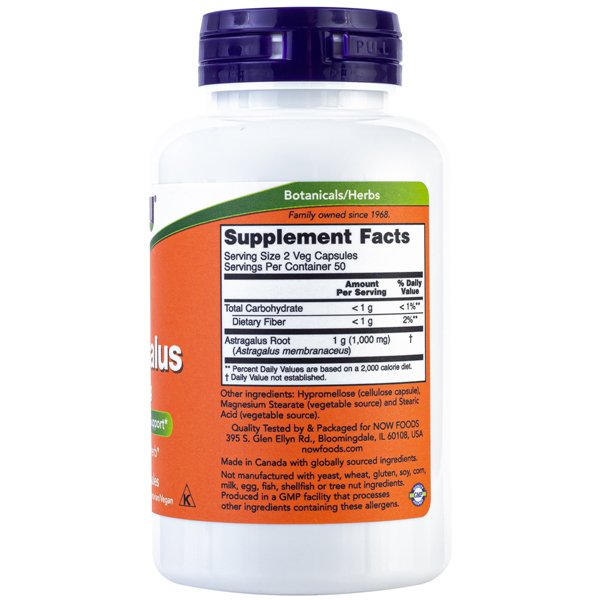 Astragalus, 500 mg - 100 kaps.