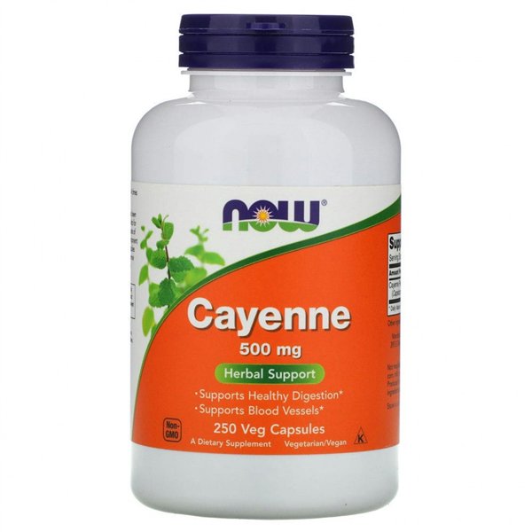 Cayenne, 500mg - 250 vcaps