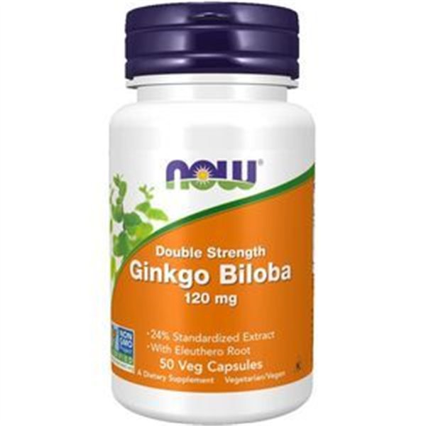 Ginkgo Biloba Double Strength, 120mg - 50 vcaps