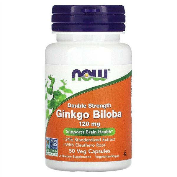Ginkgo Biloba Double Strength, 120mg - 50 vcaps