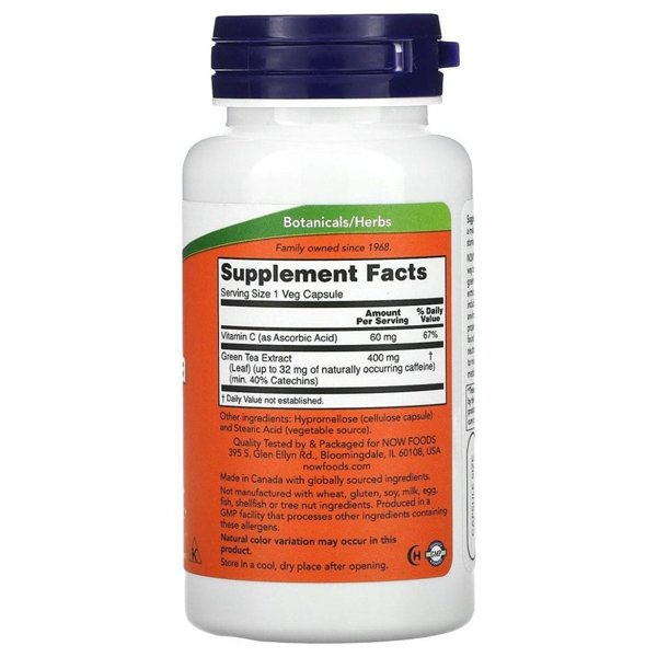 Vihreän teen uute, 400 mg - 100 v-kapselia