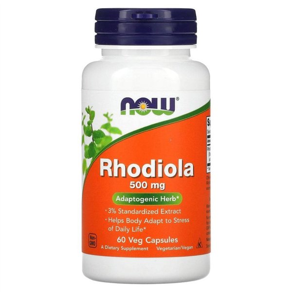 Rhodiola, 500 mg - 60 v kapsulių