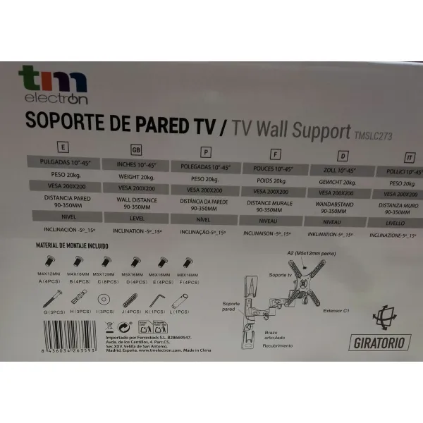 TV Statīvs TM Electron 20 kg 10"-32"