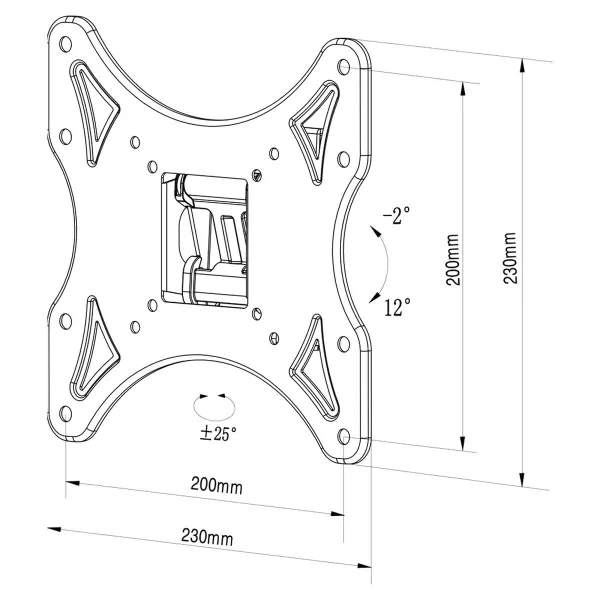 Подставка для ТВ TM Electron 26"-40" 25 kg