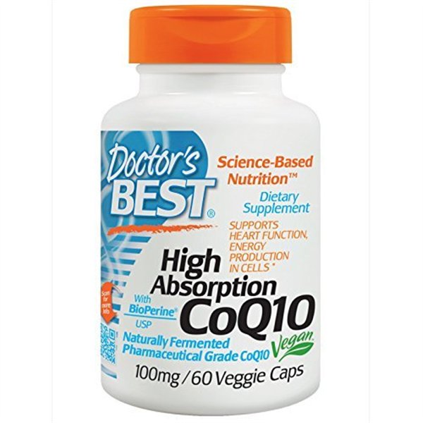 High Absorption CoQ10 with BioPerine, 100mg - 60 vcaps