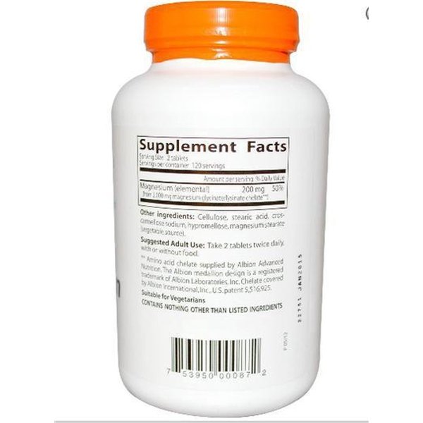 High Absorption Magnesium, 100mg - 240 tablets