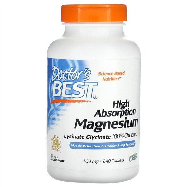 High Absorption Magnesium, 100mg - 240 tablets