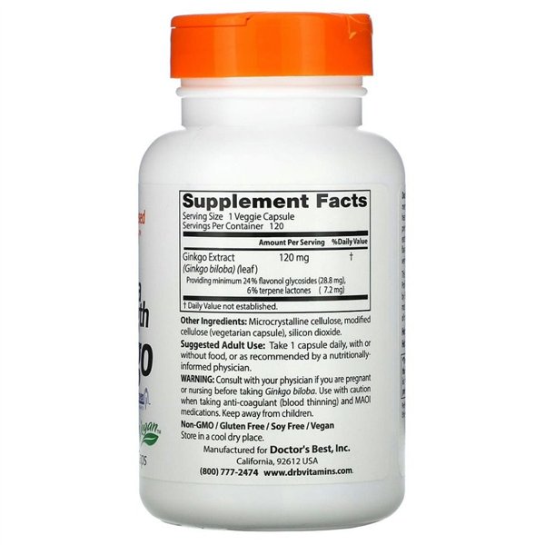 Īpaši stiprs ginkgo, 120 mg - 120 v-kapsulas