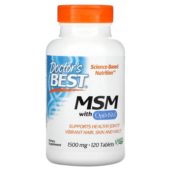 MSM ar OptiMSM vegāns, 1500 mg - 120 tabletes