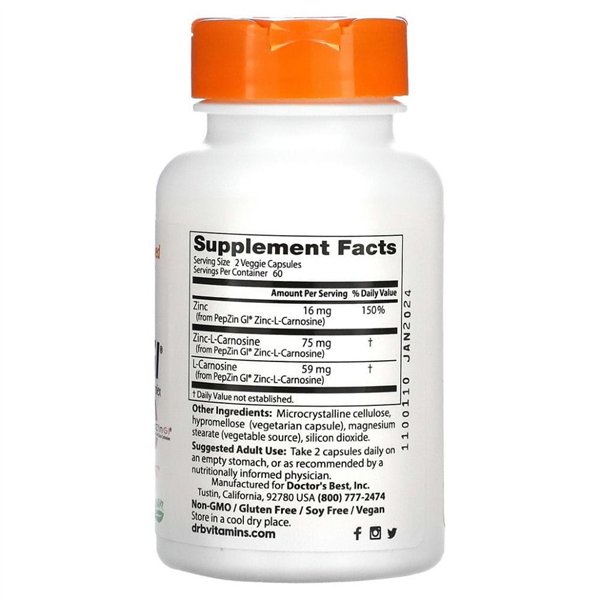 PepZin GI - 120 v-kapsulių